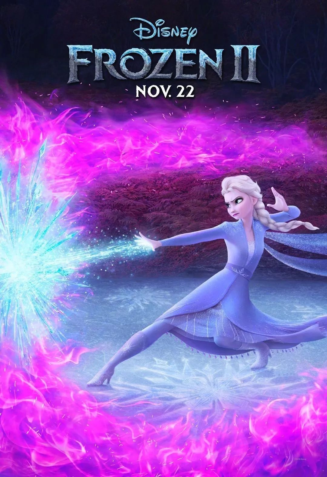 《冰雪奇缘2 》海报设计亮了！网友：西游记即视感~