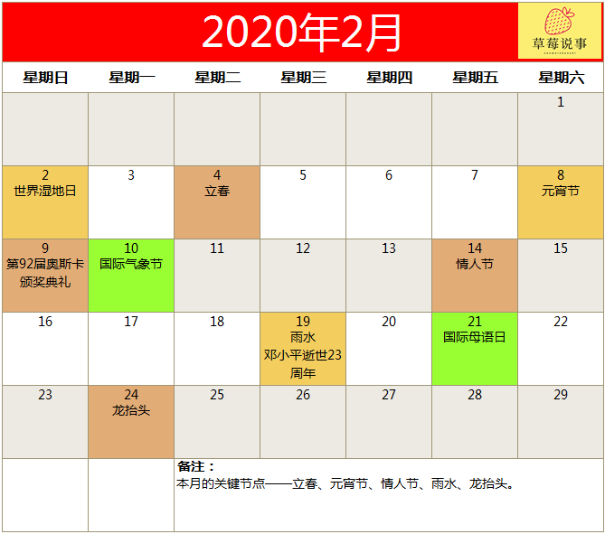 2020全年营销日历来了（建议收藏）