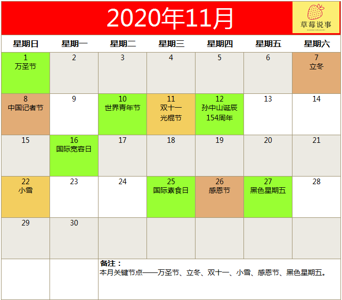 2020全年营销日历来了（建议收藏）