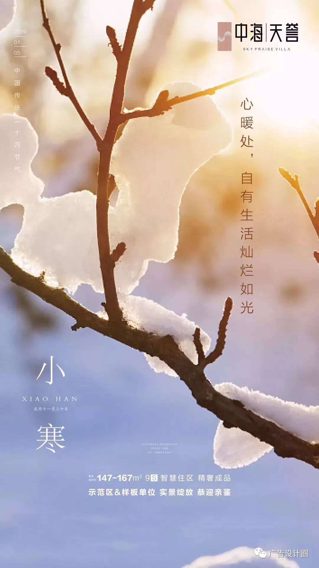 小寒借势海报