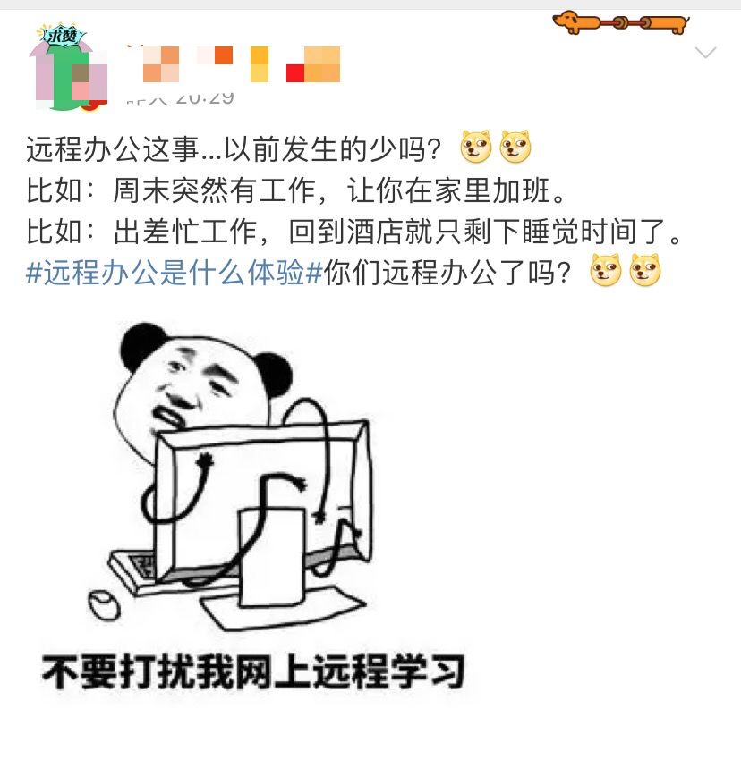 在家办公的你们还好吗？