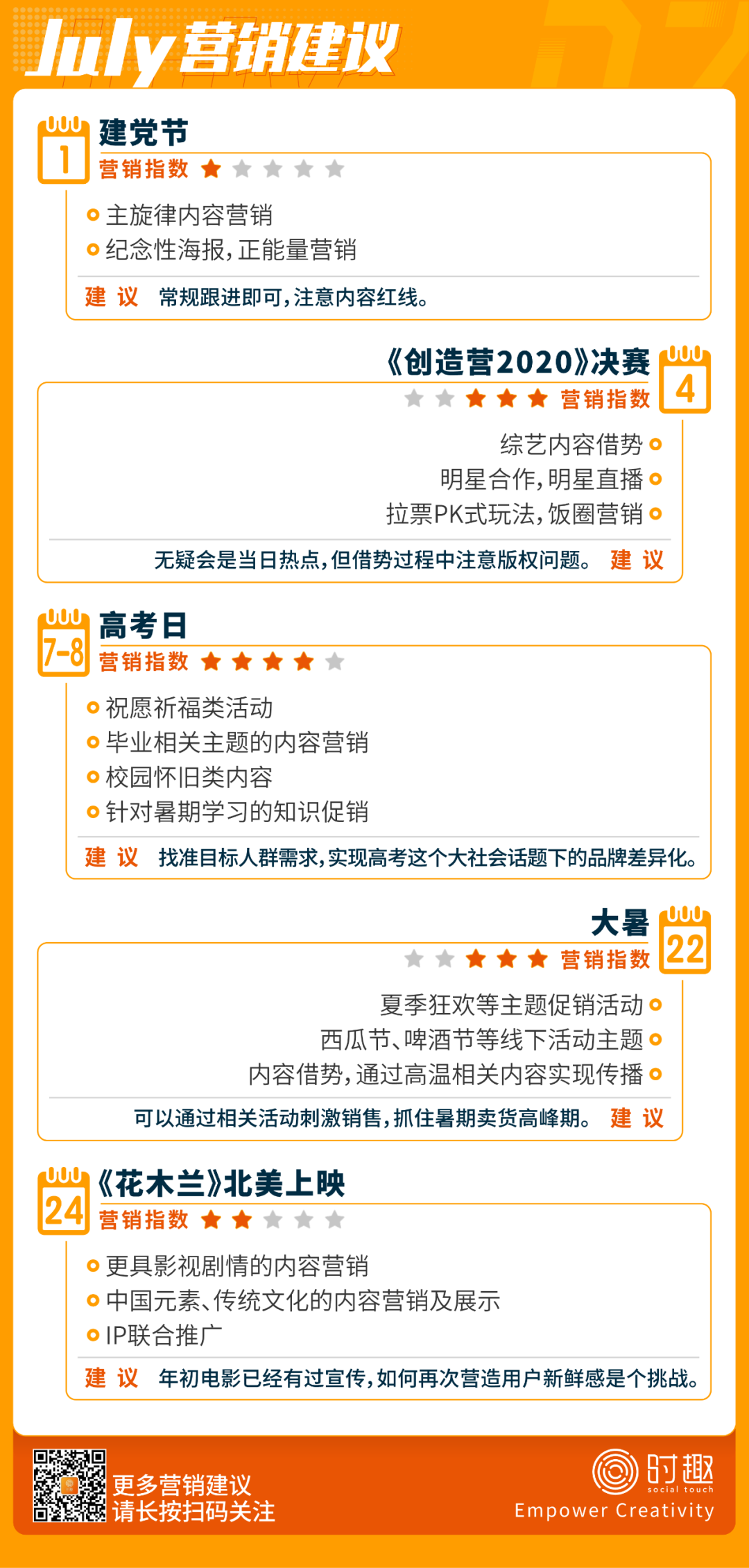 营销人日历 | 7月主题：姐姐作妖，学生去浪