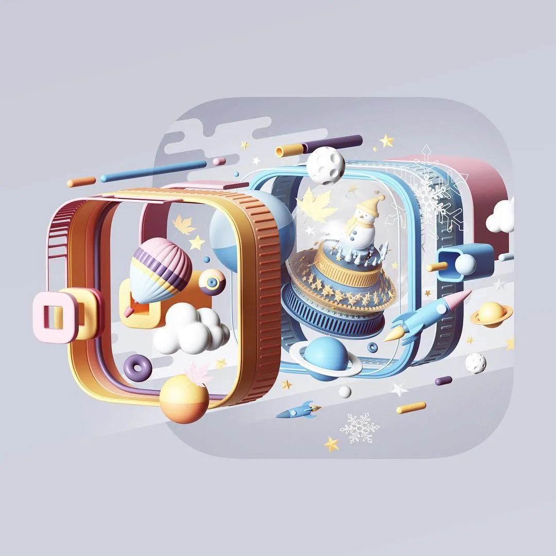 3D插画艺术家，在全虚拟的世界里讲美好
