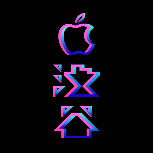 苹果，太会玩LOGO了~