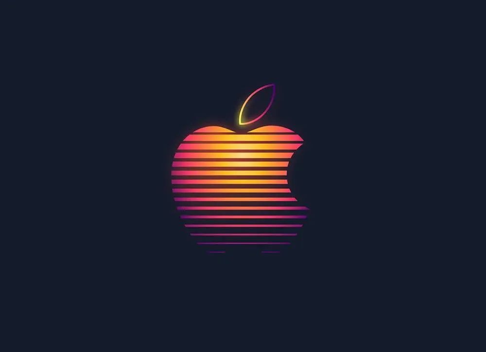 苹果，太会玩LOGO了~