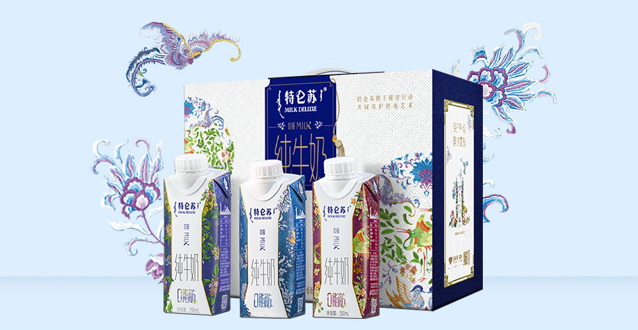 特仑苏喜提“剪刻纸”谷粒牛奶包装！用非遗文化的设计诠释实“粒”！
