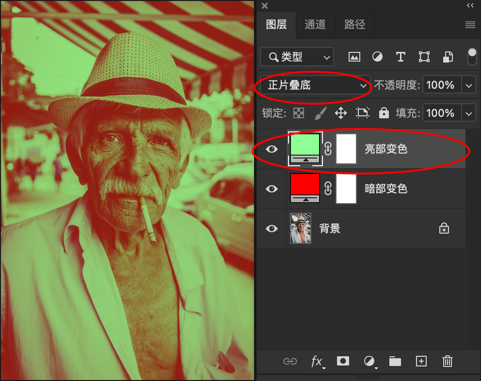 设计中简单又实用的双色调效果是怎么实现的？