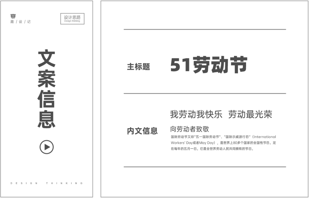 一份五一海报设计思路，请收好！