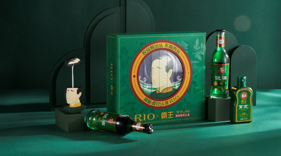RIO×霸王礼盒“秃”然上市，“反差式”联名制造品牌新鲜感