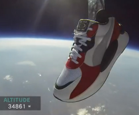 PUMA：把鞋送上了外太空！