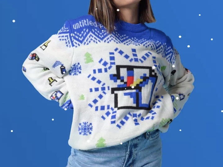 Windows主题周边毛衣， Ugly Sweater ？