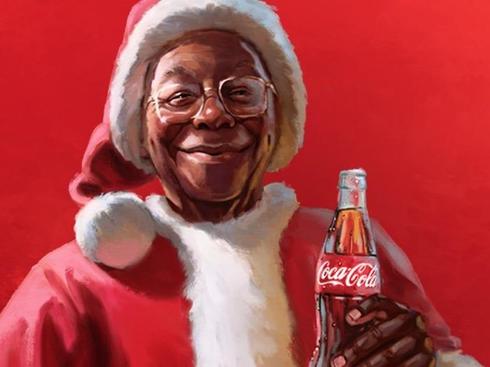 可口可乐圣诞广告：黑色的圣诞老人
