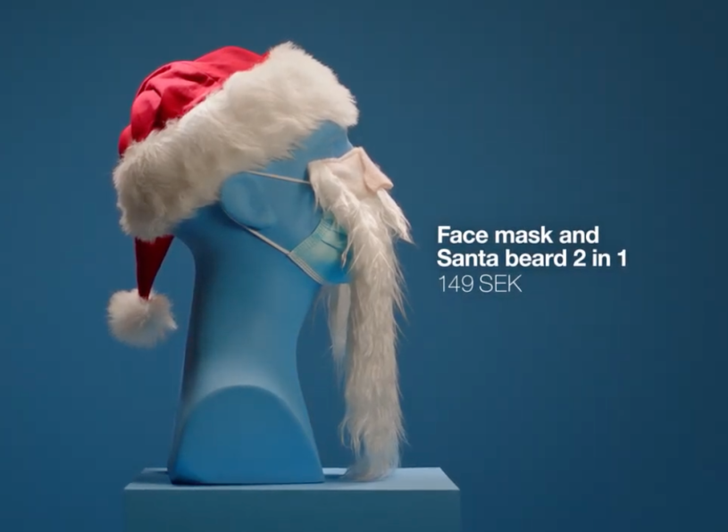 瑞典家居超市Clas Ohlson ，推出一款「圣诞节」口罩