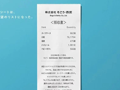 日本西武百货借「一张收据」，推出“卖惨式”新年广告