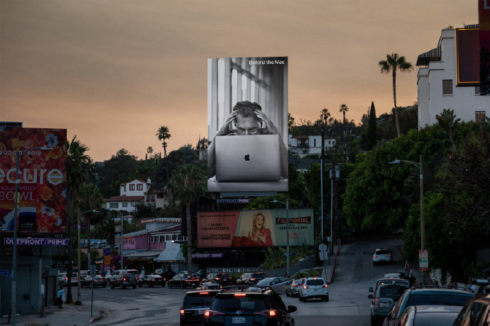 苹果户外广告：敬 Mac背后的你
