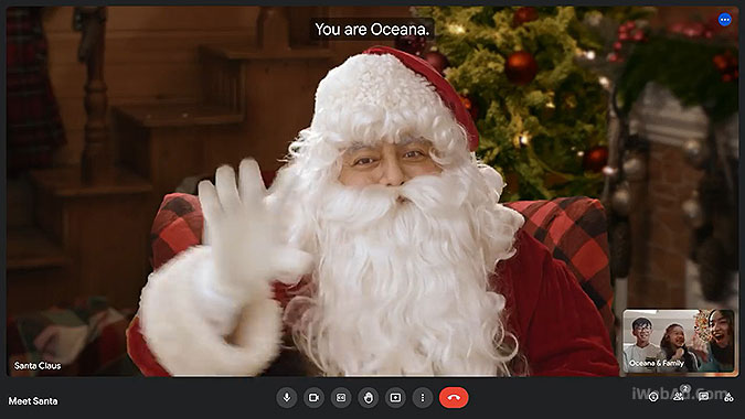 Google Meet圣诞活动：遇见你的圣诞老人